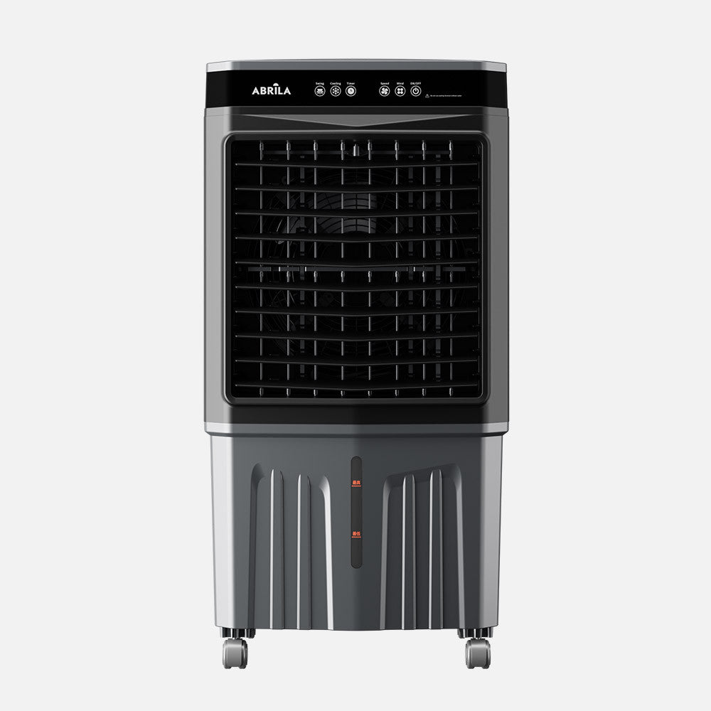 Climatizador Almirante Fabrilamp / Abrila fabricado en metal y ABS color negro/gris