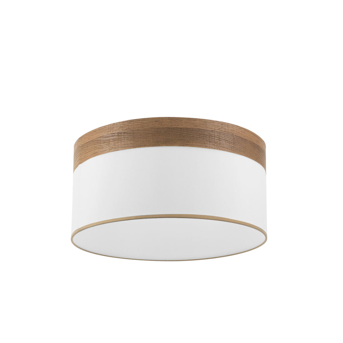 Pantalla Colgante Cloe 50 cm Blanca y Madera Oscura Fabrilamp - vista principal | Fabrilamp / Abrila · Ref. 99.PA-175495084
