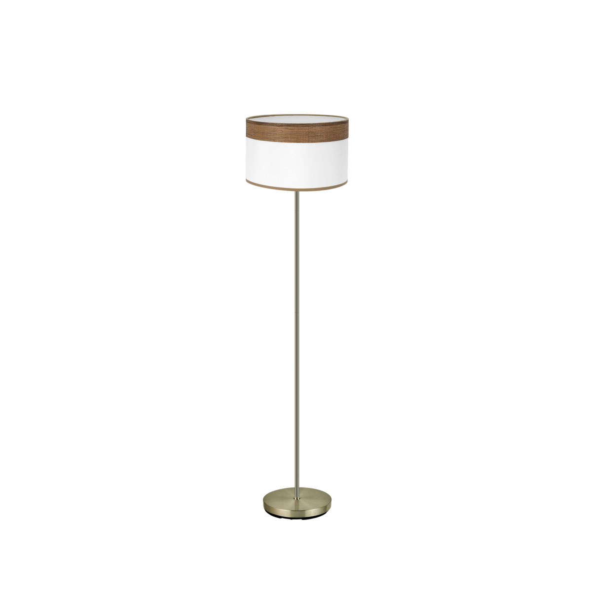 Lámpara de Pie Cloe 162 cm Cuero y Madera Oscura Fabrilamp - vista principal | Fabrilamp / Abrila · Ref. 175441084
