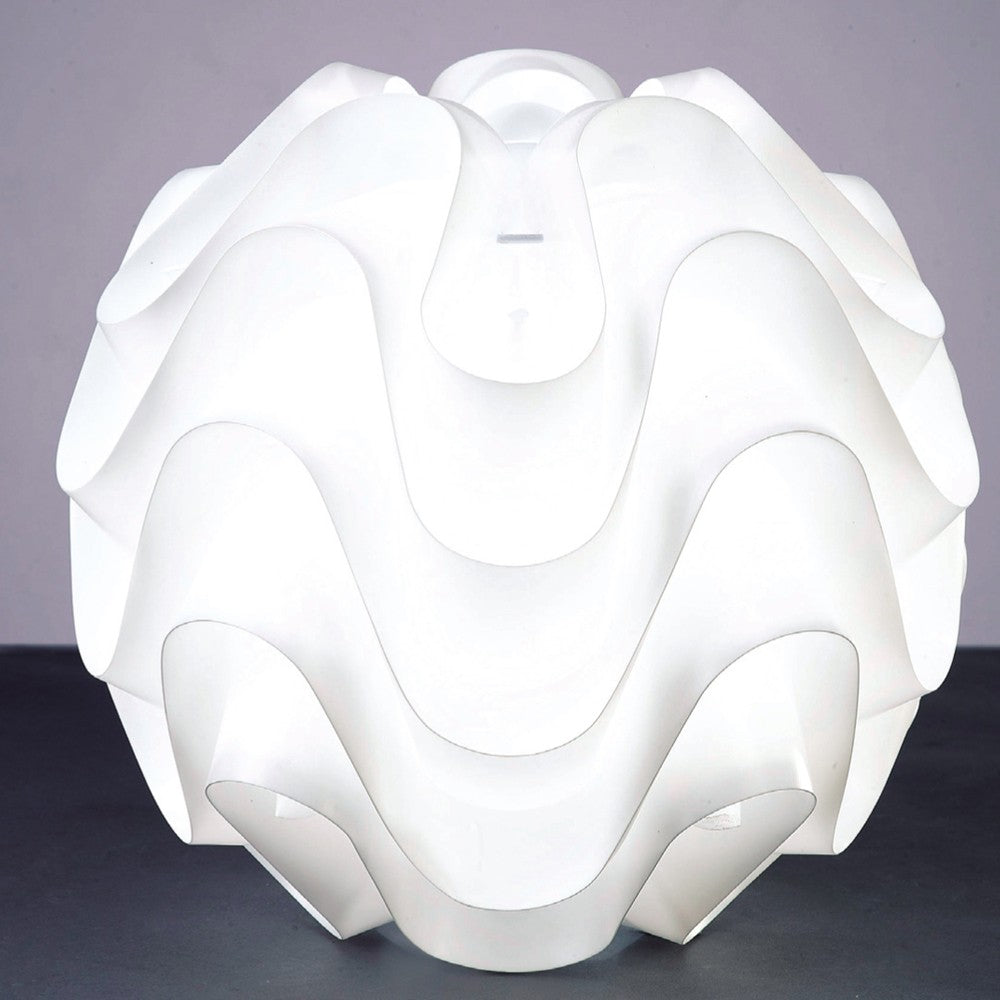 Lámpara Nube fabricada en PVC color Blanco para sobremesa