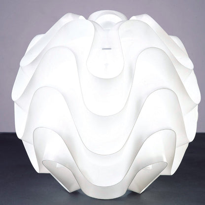 Lámpara Nube fabricada en PVC color Blanco para sobremesa