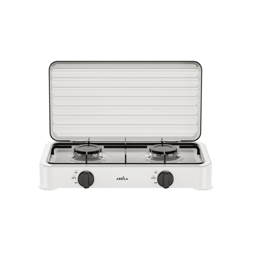 Cocina de Gas Portátil Foster Blanca 4400 W 2 Quemadores Fabrilamp - vista principal | Fabrilamp / Abrila · Ref. 267415441