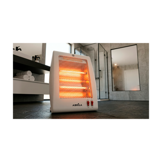 Estufa Eléctrica de Cuarzo Coker 800 W Blanco Portátil Fabrilamp - vista principal | Fabrilamp / Abrila · Ref. 279120801