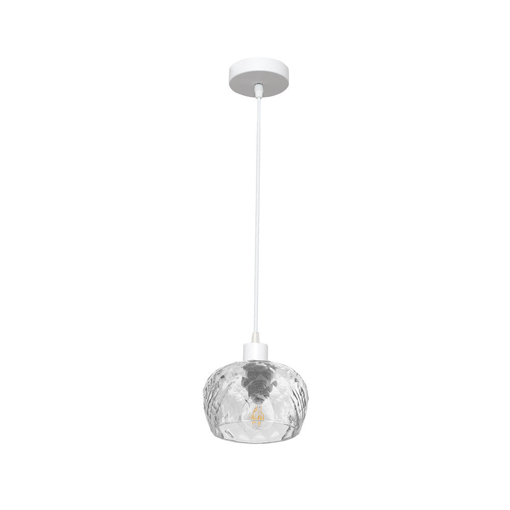 Lámpara colgante Estela cristal blanco Fabrilamp / Abrila 196891001