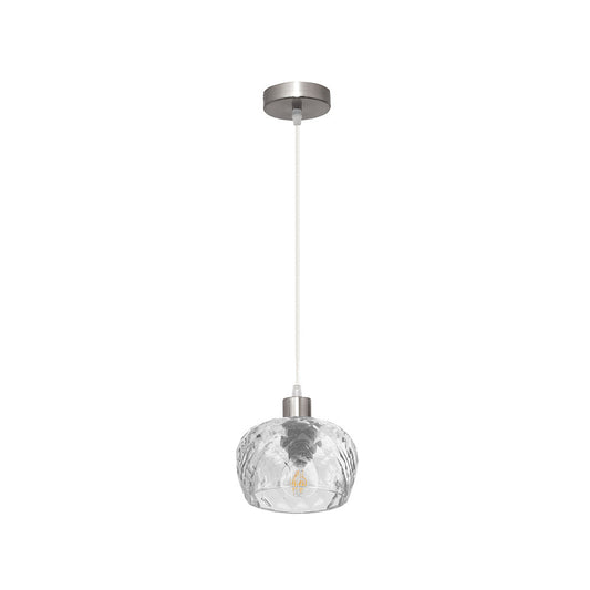 Lámpara Colgante Estela Cristal Cromo Fabrilamp / Abrila 196891020