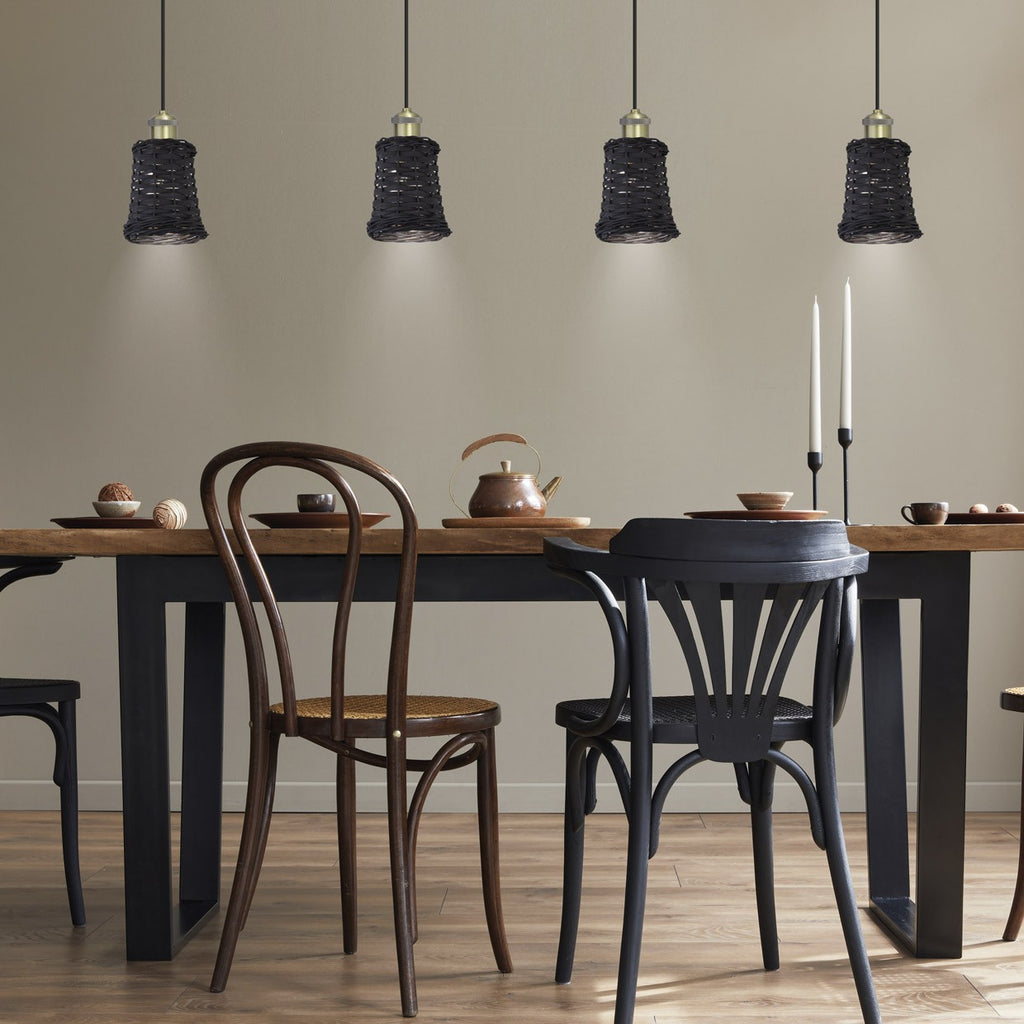 Medidas Colgante Alexia Negro AJP/Alemar Ref. 60399 - LuzGuru
