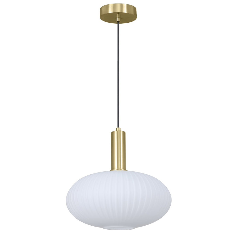 Lámpara Colgante Carmin Latón Opal 60W E-27 AJP