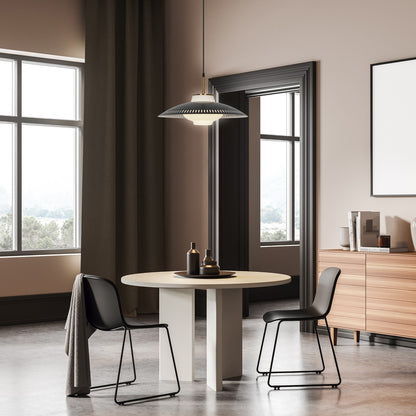 Colgante LECARBU AJP/Alemar (Ref. 11259): Dimensiones detalladas.  Elegancia moderna, latón negro y opal. Envío rápido y garantía. LuzGuru.com
