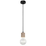 AJP / Alemar 11247 - Colgante Lugo Madera Negro/Natural - luzguru.com