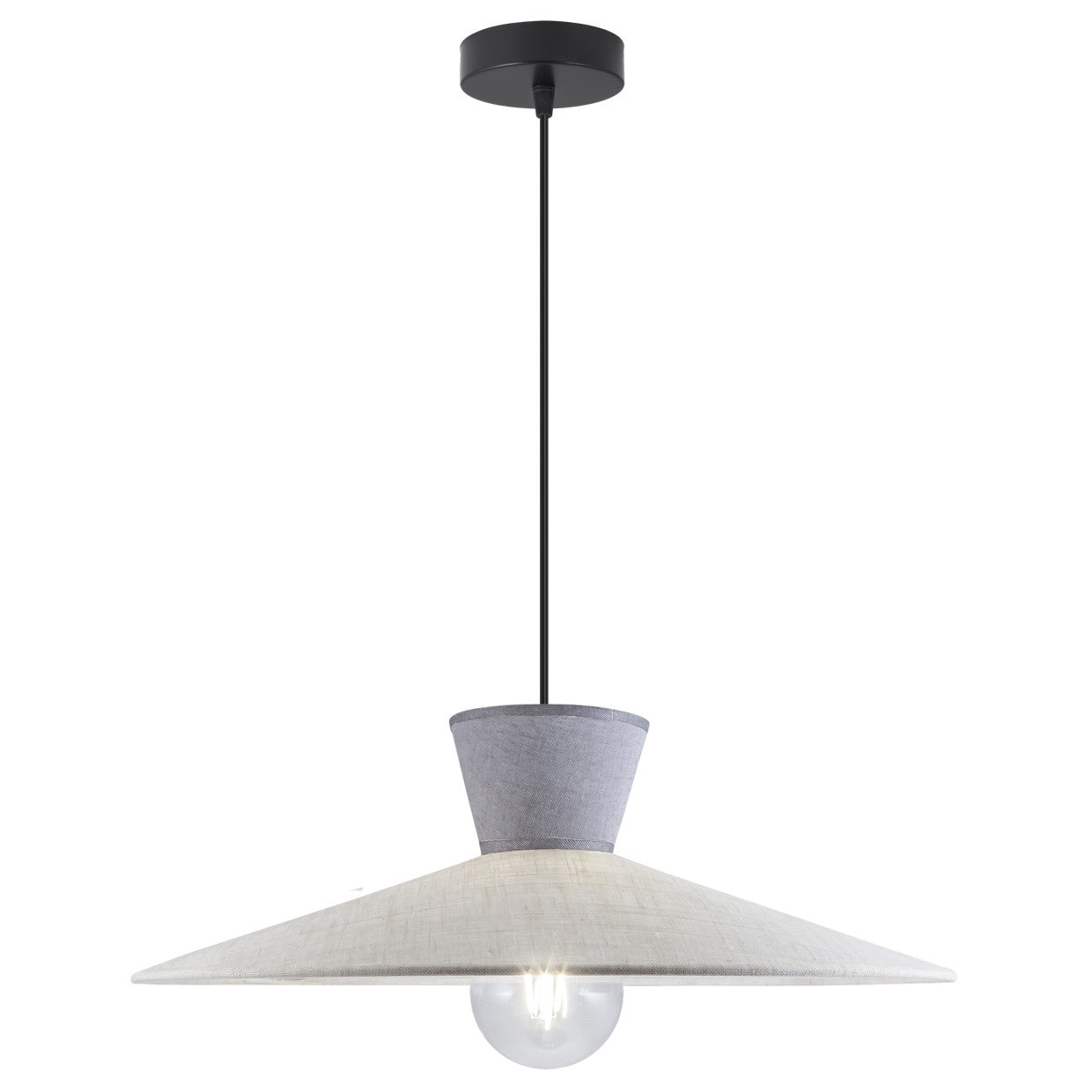 AJP / Alemar 11766 - Colgante Merida Beige/Gris - luzguru.com