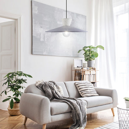 Medidas Colgante Merida Gris/Beige AJP/Alemar Ref. 11765 - LuzGuru
