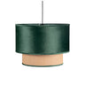Colgante Nerva 2 Pantallas Verde y Negra Fabrilamp / Abrila 130291006