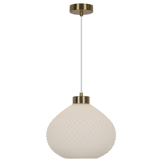 AJP / Alemar 11303 - Colgante FLORE Opal Mate Latón - luzguru.com