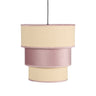 Colgante Lúcio 3 pantallas rosa Fabrilamp / Abrila, Ref. 130591000