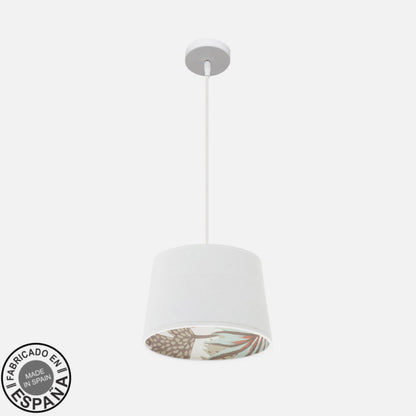 Lámpara Colgante Tunez 30 cm Blanco Estampado Fabrilamp - imagen 3 | Fabrilamp / Abrila