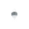 Colgante Lucerna de Cristal Cromo LED Fabrilamp / Abrila, ref. 066794020