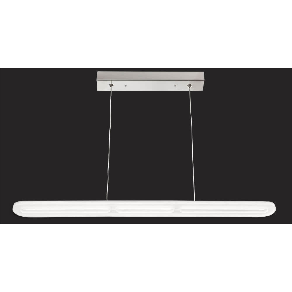 Coliseo Lámpara Colgante LED Blanco y Cromo Fabrilamp / Abrila