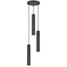 Colgante Antia 3 Luces Negro/Latón/Ámbar - AJP / Alemar - 11750 - luzguru.com