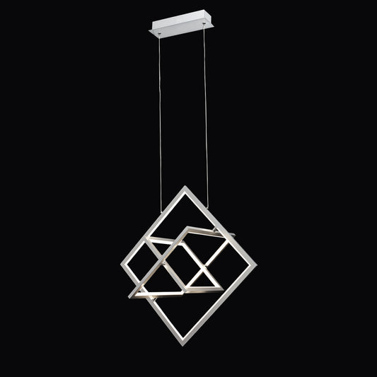 Lámpara Lexie fabricada en metal color cromo, ideal para iluminar tu hogar