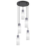 AJP / Alemar 11776 - Colgante Kilian 5 luces Blanco/Gris - luzguru.com