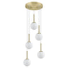 Colgante Portile 5 Luces Latón - AJP / Alemar - 11737 - luzguru.com