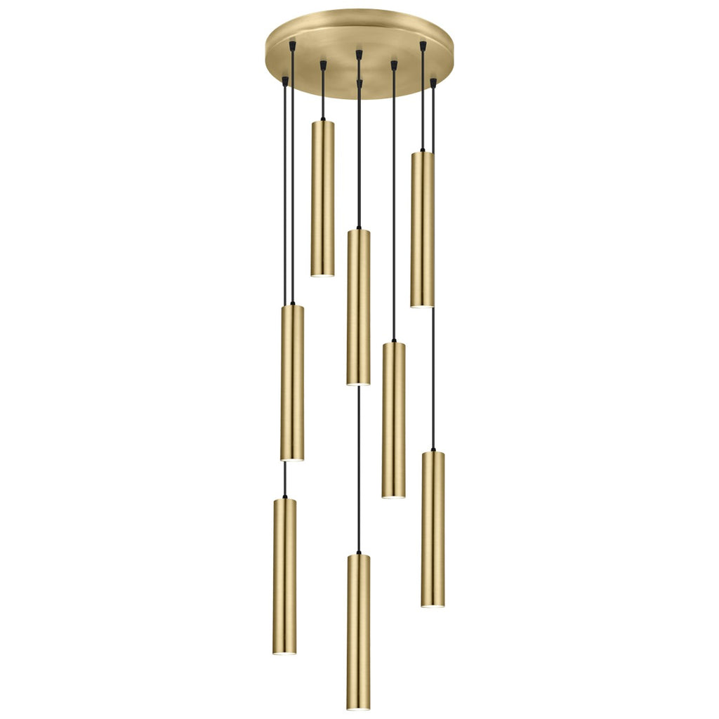 Colgante 8 Luces Antia Latón - AJP / Alemar - 11749 - luzguru.com