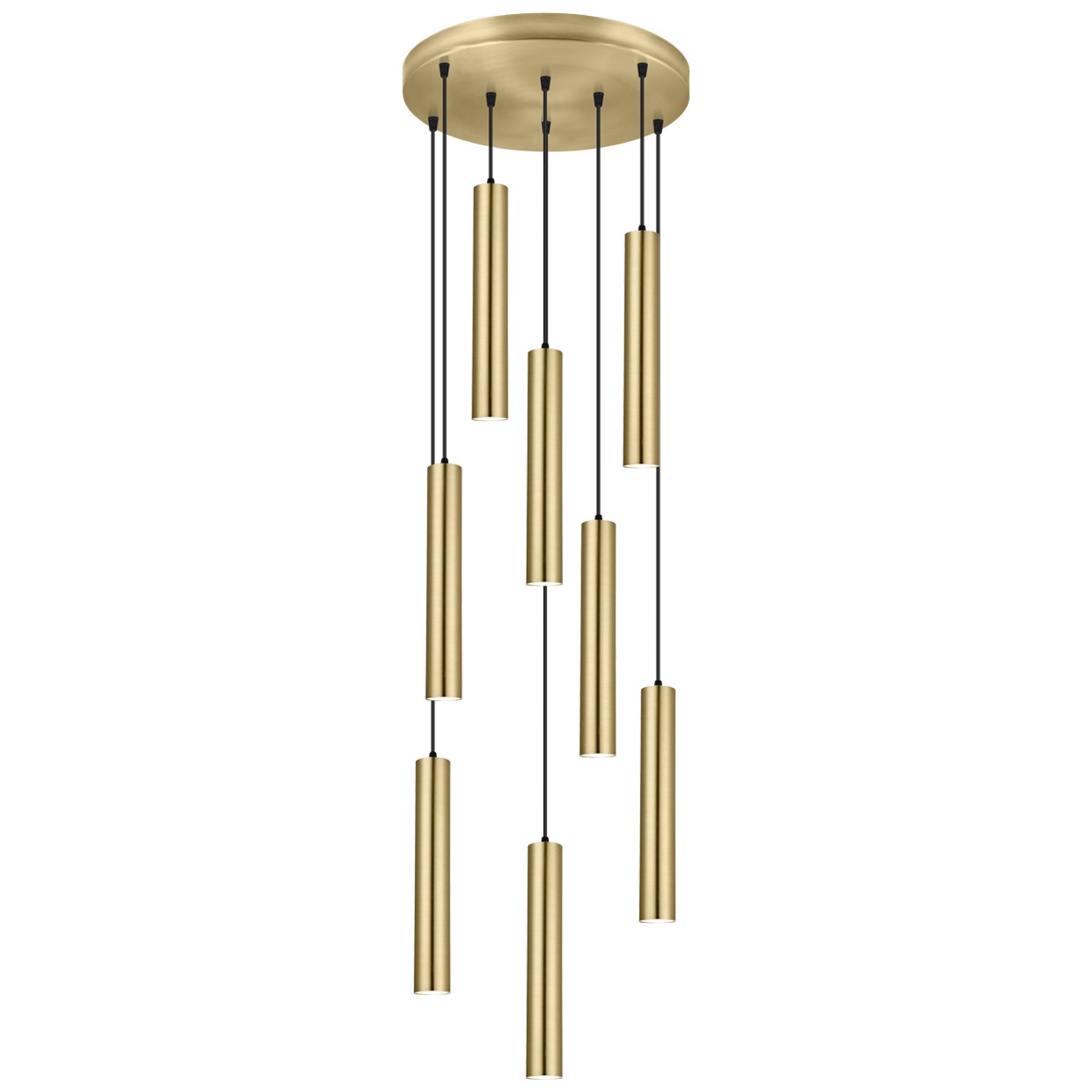 Colgante 8 Luces Antia Latón - AJP / Alemar - 11749 - luzguru.com