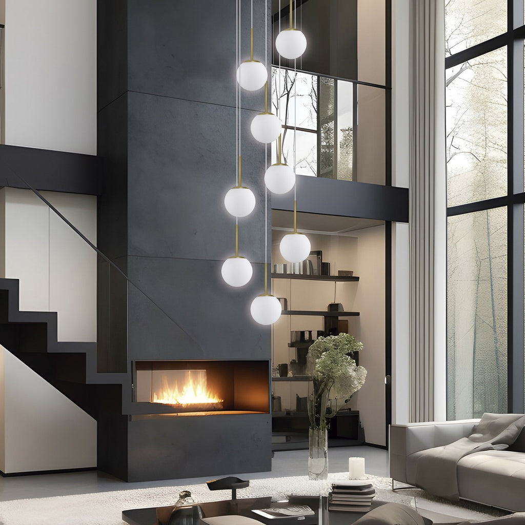 Medidas colgante Portile 8 luces latón AJP/Alemar Ref. 11738 - LuzGuru
