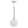Colgante moderno Aimee Fabrilamp / Abrila, diseño cromo y cristal, Ref. 108250120