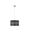 Colgante étnico Alexandra Fabrilamp / Abrila 177893009, diseño moderno en madera negra y cromo