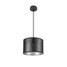 Colgante Anastasia Moderno Negro y Plata Fabrilamp / Abrila 190193009