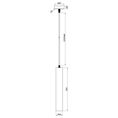 Medidas Colgante Antia Blanco AJP/Alemar Ref. 11595 - luzguru.com
