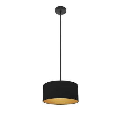 Colgante Anuska Moderno Negro y Oro Fabrilamp / Abrila 188693009