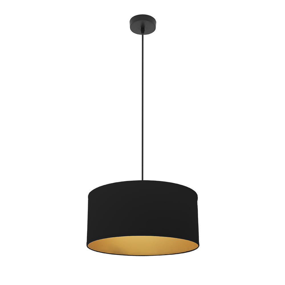 Colgante Anuska Moderno Negro y Oro Fabrilamp / Abrila 188694009