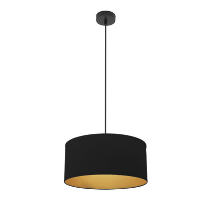 Colgante Anuska Moderno Negro y Oro Fabrilamp / Abrila 188694009