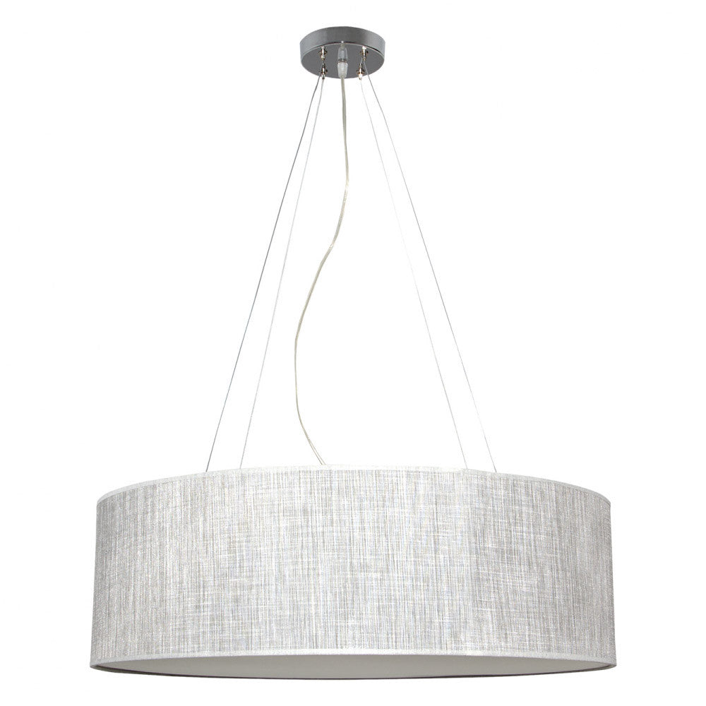 Colgante Asunción Textil Gris Fabrilamp / Abrila 107698028 para salón moderno