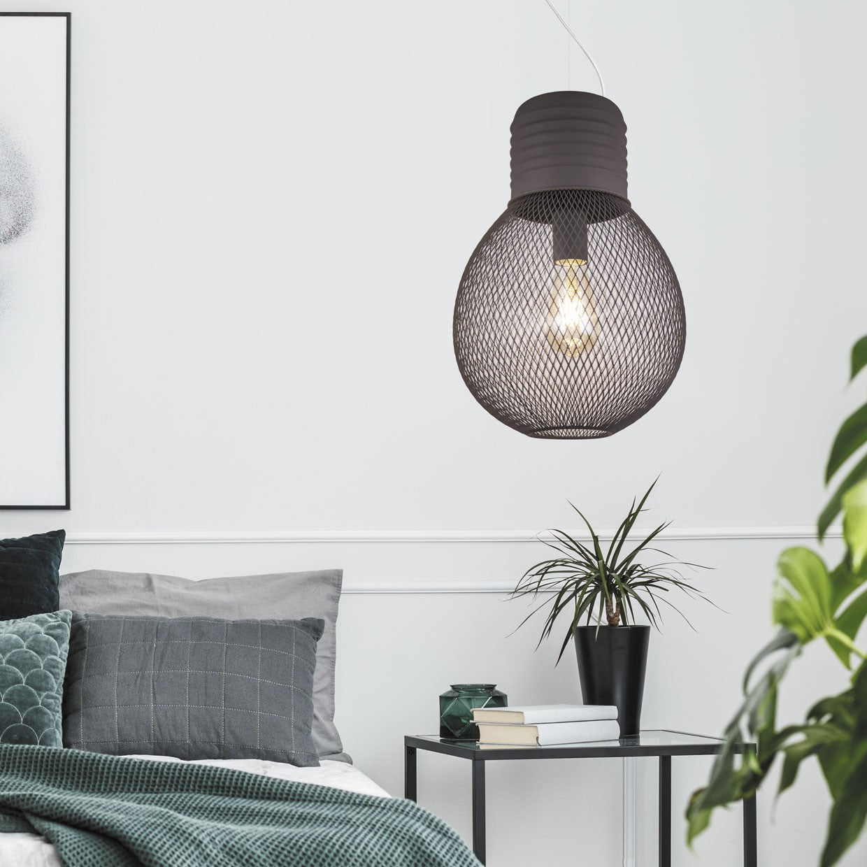 Medidas Colgante Austin Marrón AJP/Alemar Ref. 10755 - LuzGuru
