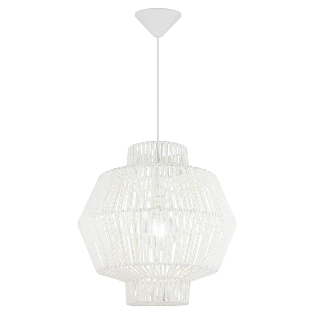 Colgante Balbec Blanco 1x60W E-27 - AJP / Alemar - luzguru.com