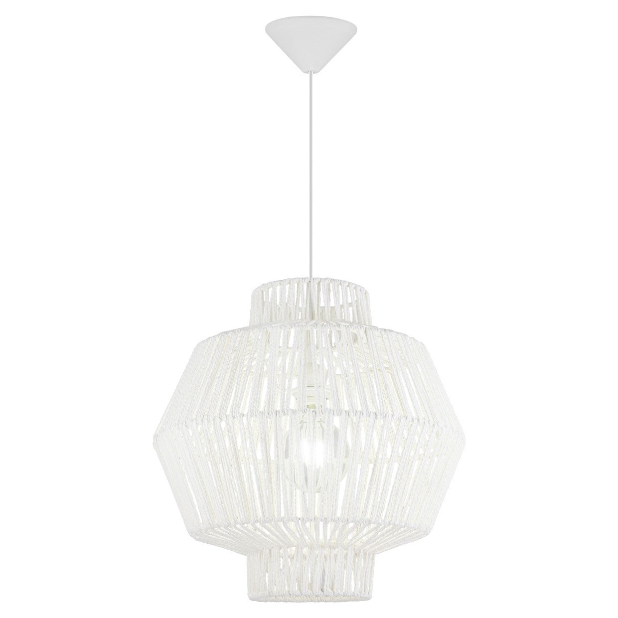 Colgante Balbec Blanco 1x60W E-27 - AJP / Alemar - luzguru.com