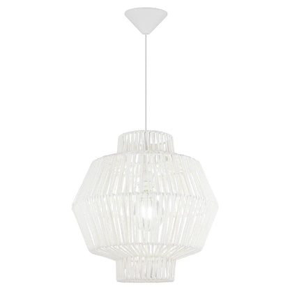 Colgante Balbec Blanco 1x60W E-27 - AJP / Alemar - luzguru.com