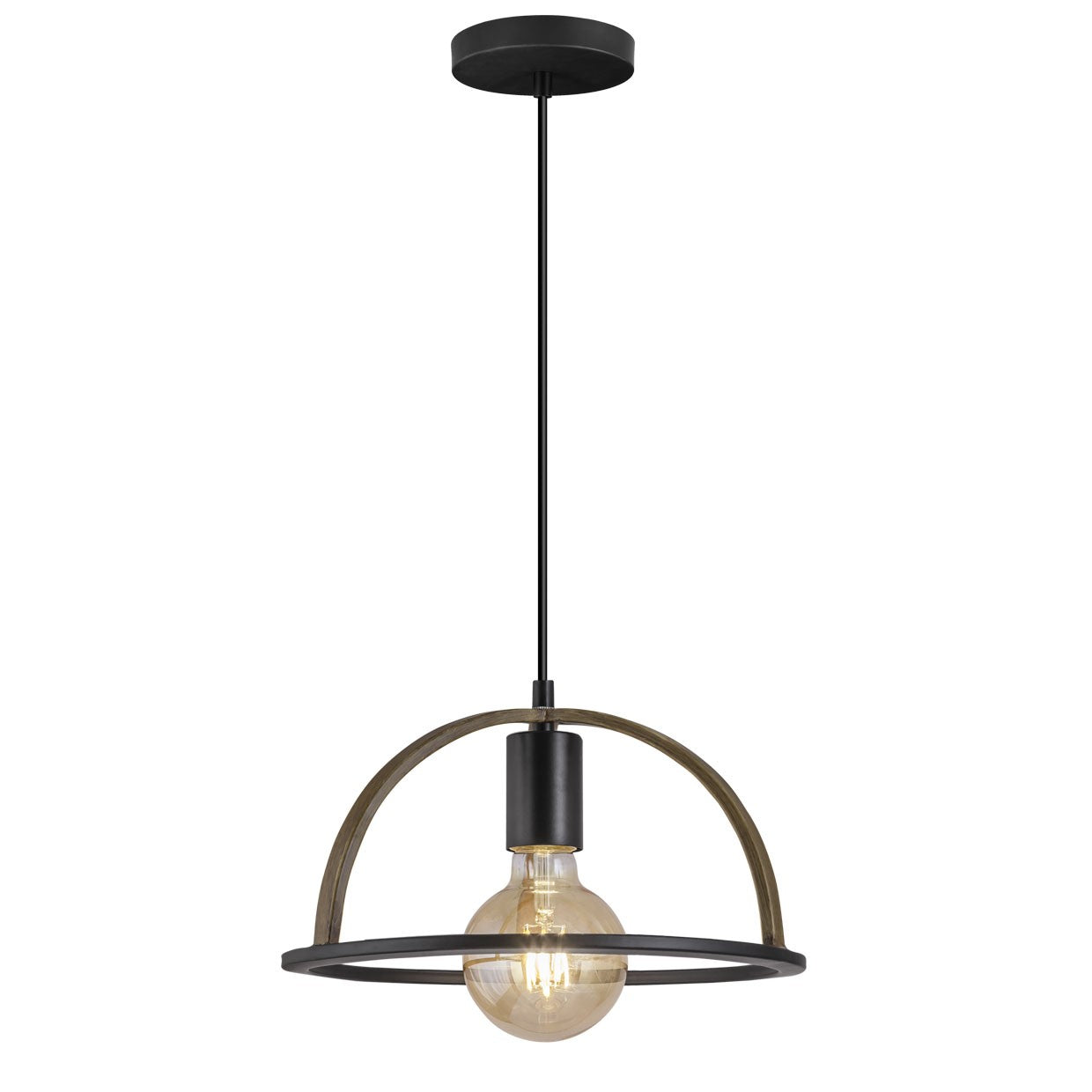 Colgante Balta Negro AJP/Alemar (Ref. 10695): Dimensiones detalladas.  Elegancia moderna, envío rápido y garantía LuzGuru.
