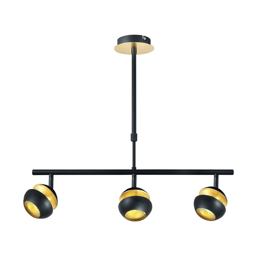 Lámpara colgante Beethoven fabricada en Metal color Negro y Oro