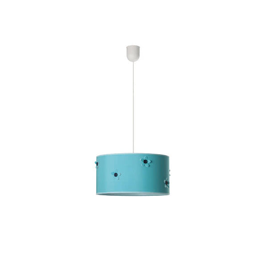 Colgante Botón Turquesa para habitación infantil, diseño moderno y alegre de Fabrilamp, disponible en luzguru.com