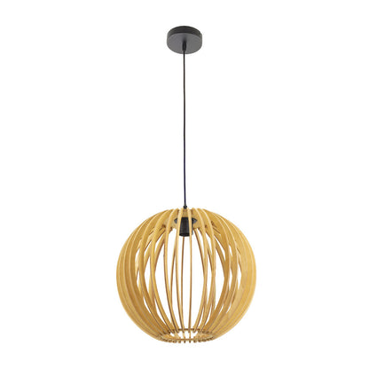 Colgante Bubinga Bola Fabrilamp / Abrila 156093515 de madera natural
