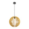 Colgante Bubinga Bola Fabrilamp / Abrila 156093515 de madera natural