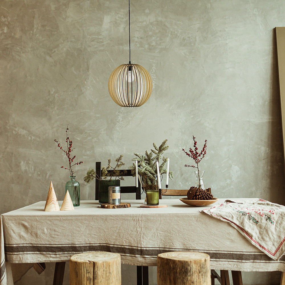 Lámpara colgante de diseño esférico ideal para salón o comedor