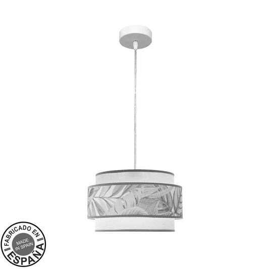 Colgante Camerun 3 Luces Blanco y Gris Fabrilamp / Abrila Ref. 227993065
