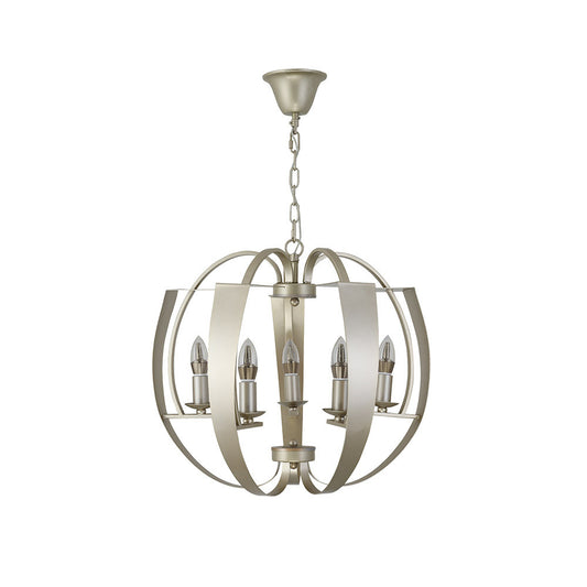Lámpara Colgante Capuchina 5 Luces Champagne Fabrilamp / Abrila 151295076