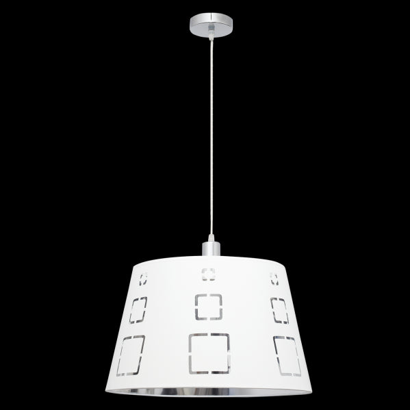 Lámpara Colgante Celaya 40 cm Blanco Altura Regulable Fabrilamp - vista principal | Fabrilamp / Abrila