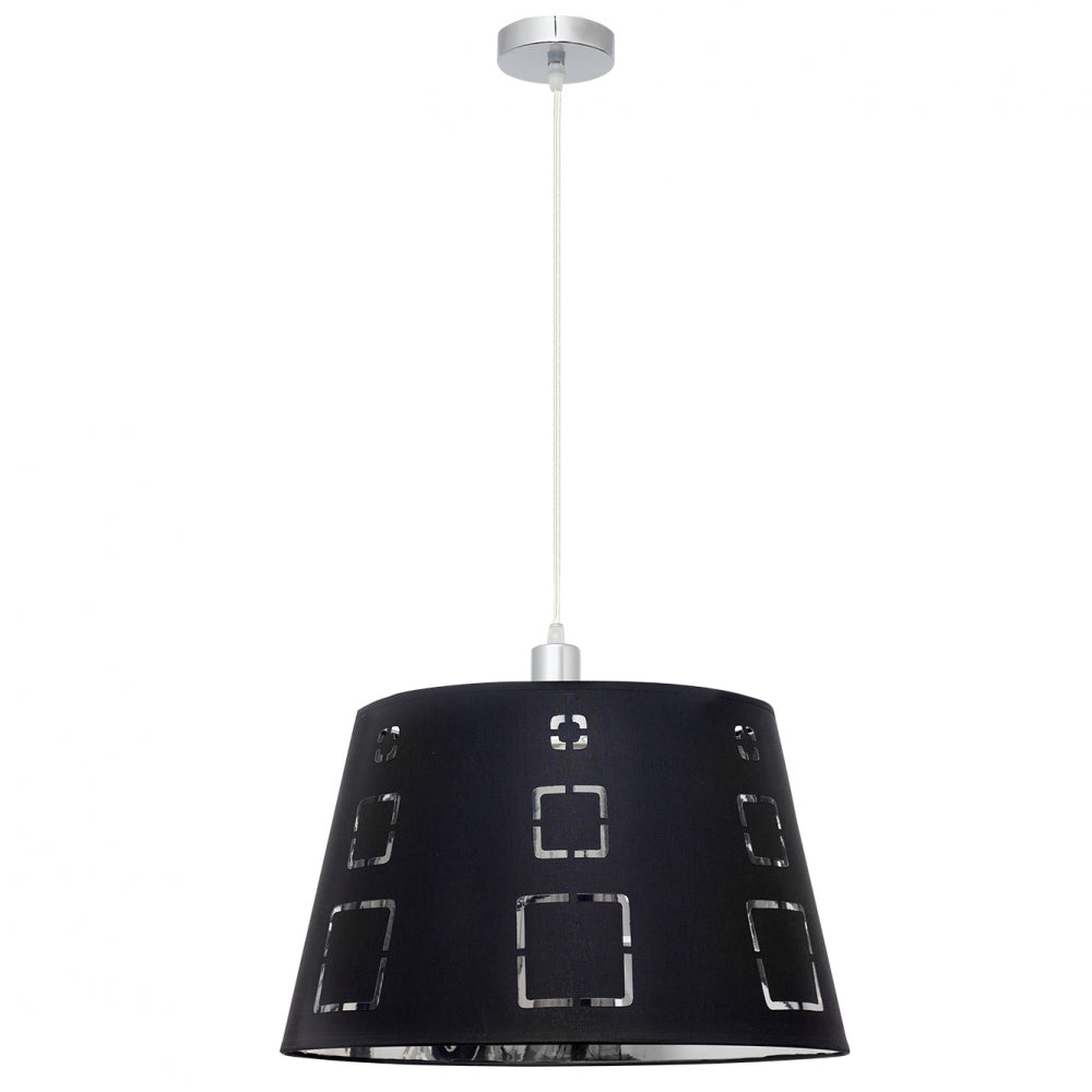 Colgante Celaya moderno Fabrilamp / Abrila diseño calado negro ref 122194009
